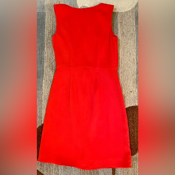 Shoshanna Rosalie Draped Silk Sleeveless Mini Sheath Dress Horizontal Pleating - Picture 7 of 8